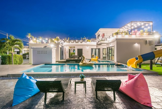 ขายบ้านพูลวิลล่าหัวหิน หัวหินซอย 6 อำเภอหัวหิน จังหวัดประจวบคีรีขันธ์ เหมาะสำหรับนักลงทุนปล่อยเช่ารายวัน/รายเดือน