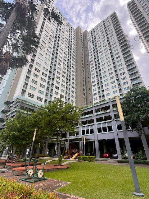 คอนโด ลุมพินี พาร์ค รัตนาธิเบศร์-งามวงศ์วาน ห้องมุม ห้องใหญ่ Connecting Room ชั้น12A แต่งครบ ใกล้MRTสายสีม่วง ไม่ได้รับผลกระทบจากแผ่นดินไหว