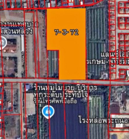 ขายที่ดิน 7-3-72 ไร่  ใกล้สำนักงานเทศบาลตำบลสวนหลวง  กระทุ่มแบน สมุทรสาคร