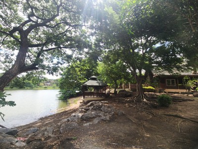 ขายบ้านพักตากอากาศหรู Log Cabin โบนันซ่า เขาใหญ่ — บ้านไม้ซุงแท้ 5 ห้องนอน ริมทะเลสาบ บนที่ดิน 1-1-1 ไร่ พร้อมศาลาริมน้ำ 2 หลัง