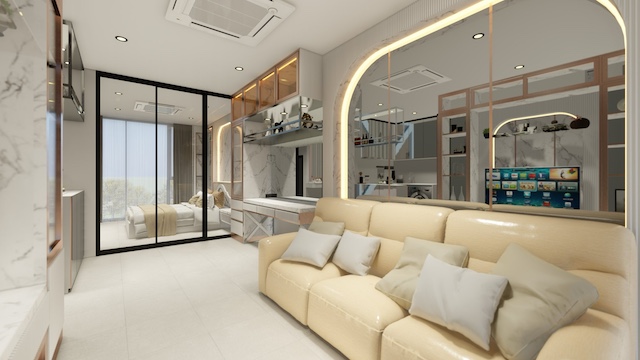 BH3681 ให้เช่าห้องใหม่ ศุภาลัย ไอคอน สาทร ขนาด 45 ตร.ม. | ชั้น 20 (จาก 56 ชั้น) 1 ห้องนอน 1 ห้องน้ำ | พร้อมเข้าอยู่ทันที