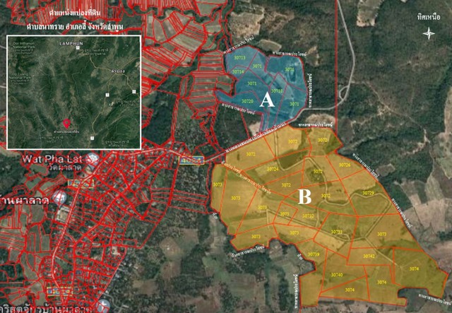 ขายที่ดิน 646ไร่ รวม113ลบ. ฟรีโอน ไร่ละ 175,000บ. ติดถนนลาดยาง ไฟฟ้าถึง ใกล้วัดพระพุทธบาทห้วยต้ม บ้านห้วยต้ม ต.นาทราย อ.ลี้ ลำพูนขายที่ดิน646ไร่ 113ล. ติดถนนลาดยาง ต.นาทราย อ.ลี้ ลำพูนขายที่ดิน ตำบลนาทราย อำเภอลี้ จังหวัดลำพูนพื้นที่รวม 646 ไร่ ( 2 แปลงใหญ่ติดกัน )ราคาขายรวม 113,050,000 บาท ฟรีโอนทั้งหมดขายราคา ไร่ละ 175,000 บาท ขายรวม 2 แปลงใหญ่ ไม่แบ่งขายที่ดินรวม 2 แปลงใหญ่ มีถนนลาดยางทาง