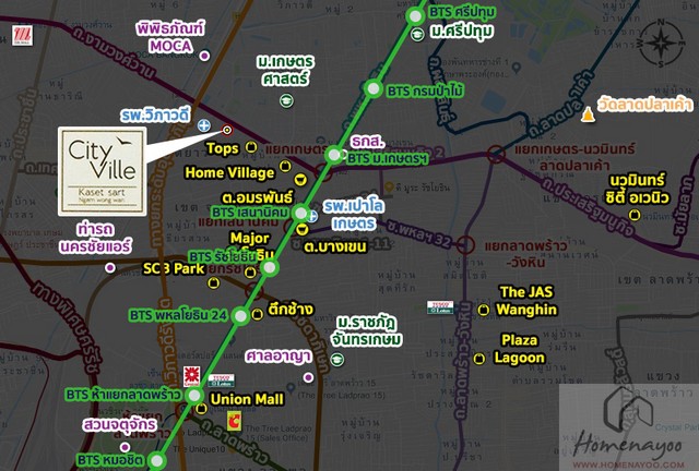 Condominium เดอะ วิลล์ เกษตรศาตร์ The Ville Kasetsart 32SQ.METER 1BEDROOM ใกล้ ม.เกษตร ทำเล-ดี กรุงเทพ