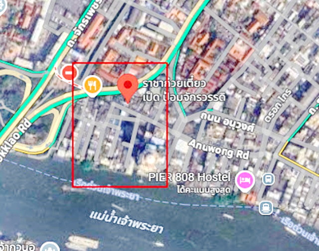 ติดแม่น้ำเจ้าพระยา ให้เช่าโรงแรม อาคาร 30-35คูหาMRTสามยอด 700ม. ให้รีโนเวทได้ ทรงวาด จักรวรรดิ์ เยาวราช  5,190ตรม. 1ไร่ Bangkok River Park