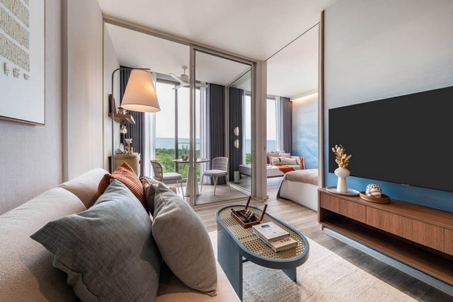 ขายคอนโด เวหหา หัวหิน (คอนโดใหม่) 45.95 ตรม ชั้น15 เฟอร์นิเจอร์และเครื่องใช้ไฟฟ้าครบพร้อมเข้าอยู่ ใกล้ชายหาด ร้านอาหาร และแหล่งช้อปปิ้ง