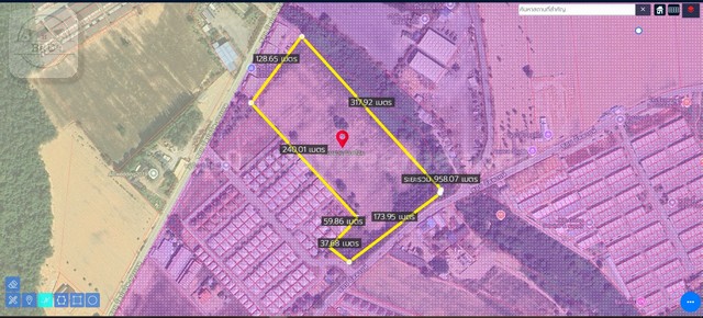 ที่ดินสีม่วง สร้างโรงงาน สร้างโกดัง คลังสินค้า เนื้อที่ 24-0-49 ไร่ ไร่ละ 4 ล้านบาท บ่อวิน ศรีราชา ชลบุรี 20230