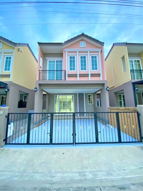 รร.บางน้ำจืด 1.7 กม.โกลเด้น 4นอน 30ตร.วา.230 ตร.ม. วัดพันท้ายนรสิงห์ รพ.พานาซี พระราม2 1.5กม.ให้เช่า บ้านแฝด 2ชั้น 