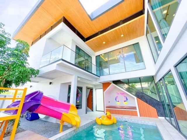 บ้านพลูวิลล่าให้เช่า ซอยทุ่งกลม-ตาลหมัน พัทยา บางละมุง ชลบุรี FP-H01116