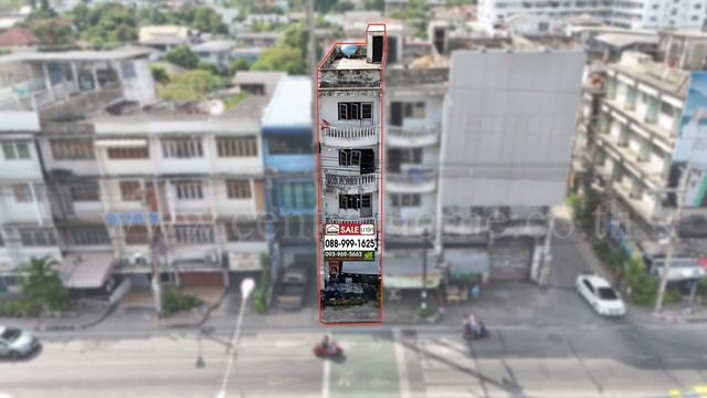 ลดราคา อาคารพาณิชย์ 4.5 ชั้น ติดถนนพิบูลสงคราม - ท่าน้ำนนท์  