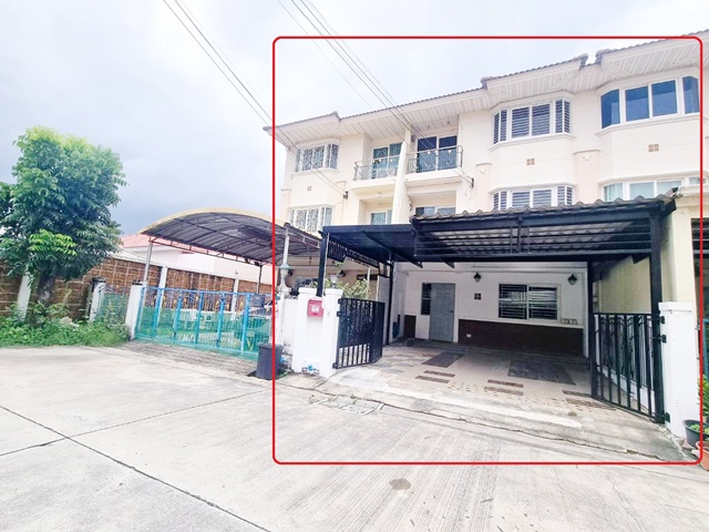 ให้เช่าทาวน์โฮม หนามแดง-บางพลี 3นอน รถไฟฟ้า MRT ศรีด่าน 600 ม.  กิ่งแก้ว ศรีนครินทร์ 23ตร.วา. 280ตร.ม. 3น้ำ  แบริ่ง  1.6กม. 