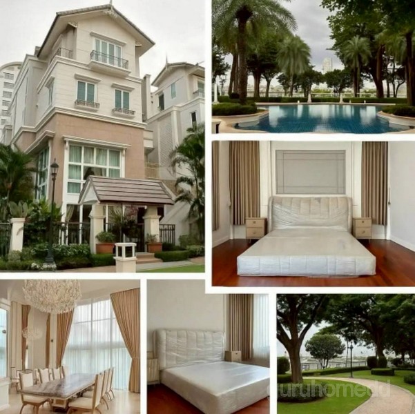 ให้เช่าทาวน์เฮ้าส์ ริมแม่น้ำเจ้าพระยา ลดาวัลย์ ณ เจ้าพระยา รีโนเวทใหม่ เฟอร์นิเจอร์ครบ ครัวไทย ครัวฝรั่ง - ghd000714R