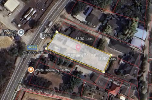 ขาย และ เช่า ที่ดิน 1 ไร่ พร้อมสิ่งปลูกสร้าง (เป็นคาเฟ่เล็กๆ) ศรีราชา