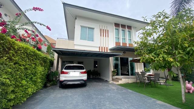 บ้านเดี่ยว รสิกา วิลล่าการ์เด้น 3 รัตนาธิเบศร์ ใกล้วงเวียนพระราม 5 ราชพฤกษ์ บ้านพร้อมอยู่ สวยสภาพดี