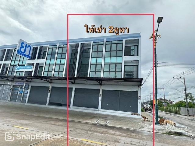 ให้เช่าอาคารพานิชย์ 2คูหา เมืองใหม่พระยาสัจจาแหล่งชุมชน ทำเลดีมาก