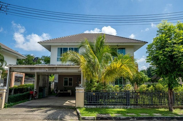 บ้านเดี่ยว 2 ชั้น บ้านสภาพดี เฟอร์บางส่วน โครงการ กาญจน์กนก2 ดอยสะเก็ด