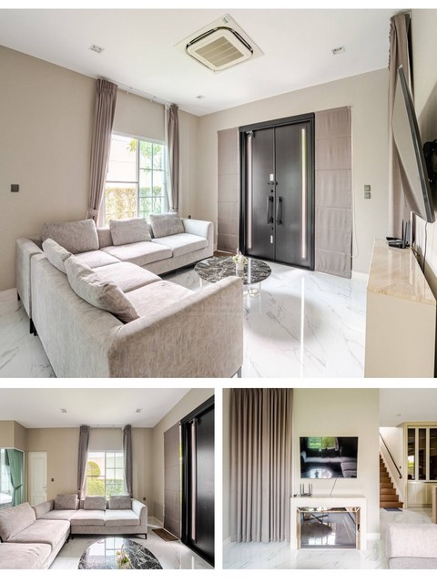 ให้เช่าบ้านหรู 2 ชั้น 108 ตรว. 5 ห้องนอน โครงการนันทวัน รามอินทรา-พหลโยธิน 50 แปลงมุม หันทิศใต้ เฟอร์ครบ ตกแต่งพร้อมอยู่ ใกล้ตลาดถนอมมิตร