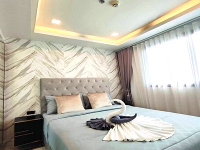 วิวทะเล!! ชั้น 29  !!ใกล้ว๊อคกิ้งสตรีท (ขายพร้อมผู้เช่า)อาคาเดียมิลเลเนียม ถนนพัทยาสายสาม ตำบลหนองปรือ อำเภอบางละมุง จังหวัดชลบุรี