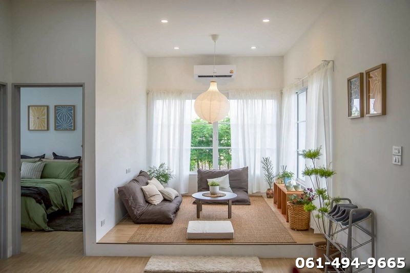 ขายบ้านพร้อมที่ดิน 400 ตรว. ใกล้โรงพยาบาลปากพลี 12 นาที ต.เกาะโพธิ์ อ.ปากพลี จ.นครนายก บ้านสวยโปร่ง โล่งสบาย เดินทางสะดวก