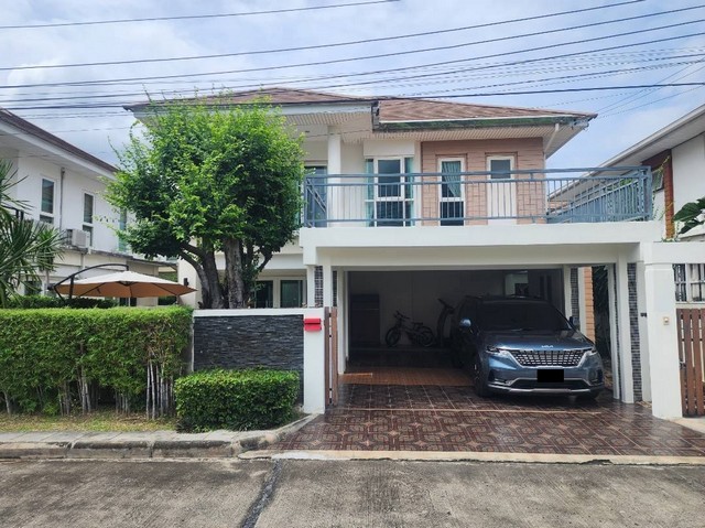 ขายบ้านเดี่ยว 2 ชั้น หมู่บ้านบุญโต 99  ถ.เลียบคลองประปา นนทบุรี ที่ดิน 54 ตร.ว พื้นที่ใช้สอย 250 ตร.ม