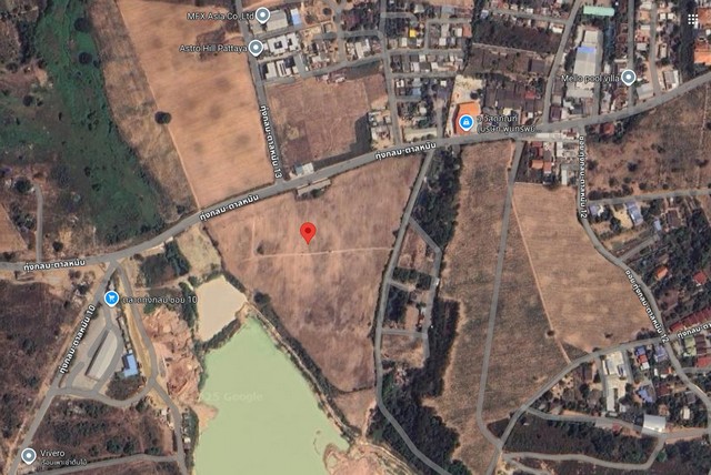 ให้เช่าที่ดินพัทยา 16 ไร่ (ขีดสีแดง) ใกล้บึง ถนนทุ่งกลม-ตาลหมัน ต.หนองปรือ อ.บางละมุง จ.ชลบุรี