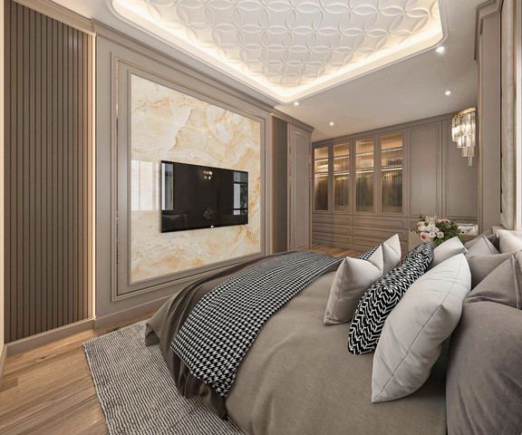 ให้เช่าบ้านเดี่ยว 2 ชั้น แกรนด์ บางกอก บูเลอวาร์ด กรุงเทพกรีฑา ขนาด 135 ตร.วา ตกแต่งหรู ใกล้สนามบินสุวรรณภูมิ