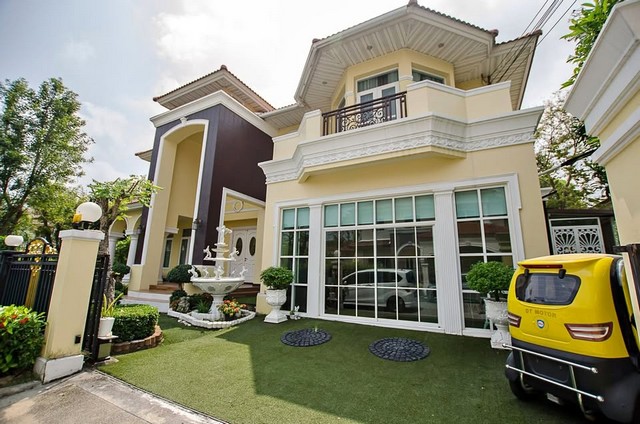  ให้เช่าบ้านเดี่ยว  116 ตร.ว 5 ห้องนอน  4 ห้องน้ำ เดอะเเกรนด์ พระราม 2 โซน Parkville  ตกแต่งพร้อมอยู่