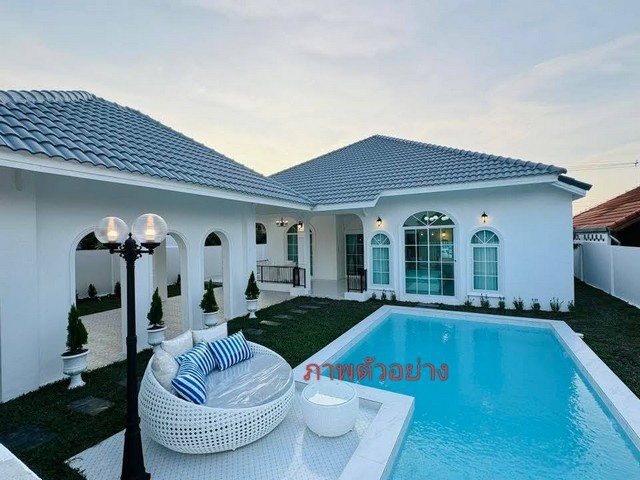 #บ้านเดี่ยวพร้อมสระว่ายน้ำส่วนตัวเฟอร์นิเจอร์ครบ พิกัด หนองปรือ ใกล้โรงเรียนนานาชาติ mis