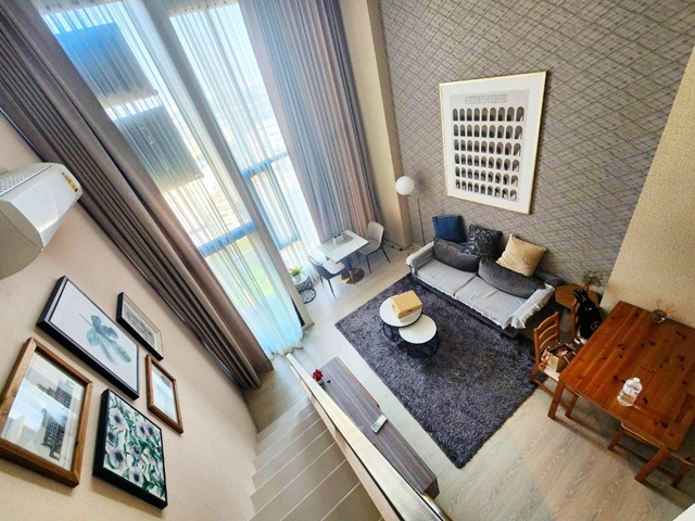  ไนท์บริดจ์ พหลโยธิน- อินเตอร์เชนจ์  ห้อง Duplex 2 ชั้น 38 ตร.ม.BTS อนุสาวรีย์หลักสี่ 500 ม.ให้เช่าคอนโด 2 ชั้น ชั้น14 ตึก A 1-2นอน