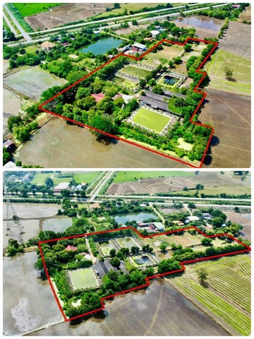 ขายที่ดิน พร้อมสิ่งปลูกสร้าง อำเภอท่าเรือ  จังหวัดพระนครศรีอยุธยา พื้นที่  10 ไร่ 2 งาน 6 ตร.ว. 