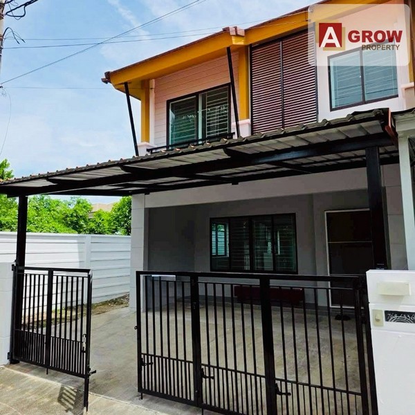 ให้เช่าหมู่บ้านพฤกษาวิลล์ 73 บาหลี ซอยพัฒนาการ 38  บ้านมุมสุดซอย เงียบสงบ ตกแต่งครบ พร้อมเข้าอยู่ 