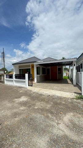 โซนสันทราย ขาย 2.19 ล้าน 50 ตรว. #บ้านสร้างใหม่ เดี่ยวชั้นเดียว สไตล์ #Modern #Contemporary อยู่ในชุมชน ไม่เปลี่ยว เดินทางสะดวก #น้ำไม่ท่วม