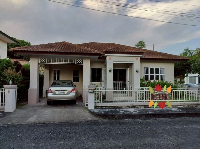 บ้านเดี่ยวชั้นเดียว ทำเลเงียบสงบ ในโครงการปลอดภัย โซนหนองจ๊อม