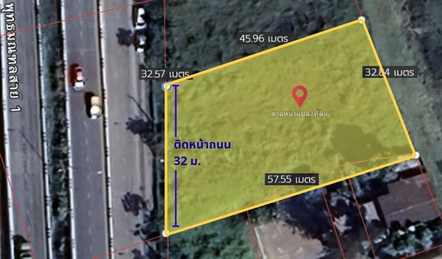 ที่ดินติดถนนพุทธมณฑล สาย 1 แปลงสวย เพียง 150 เมตร จากถนนบรมราชชนนี  เนื้อที่ 360 ตร.ว.