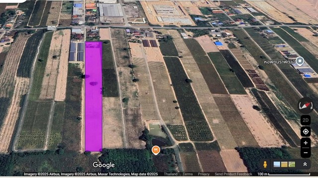 ขายที่ดินนิคมพัฒนาระยอง ขายที่ดินสวยระยอง เนื้อที่  7 ไร่  ผังสีม่วงลาย