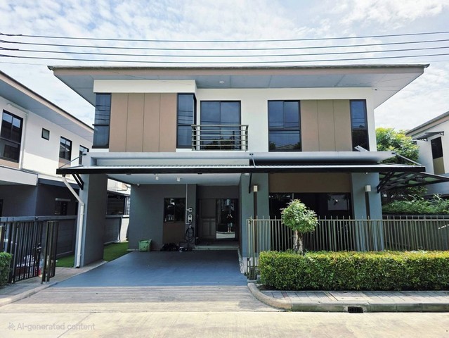 ให้เช่าบ้านเดี่ยวติดสวนหลวง ร.9ใกล้โรงเรียนนานาชาติConcordian และ Bangkok Pattana วหมู่บ้านลุมพินี สวนหลวง ร.9 