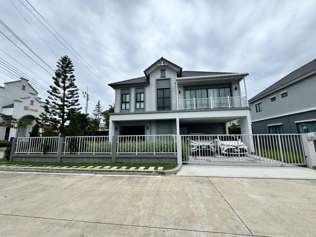 BH3741 ให้เช่าบ้านเดี่ยวบ้านตัวอย่าง 4 ห้องนอน 3 ห้องน้ำ หมู่บ้านแกรนด์ สิวารมย์ สุขุมวิท บางปู 109 ติดแอร์และเฟอร์นิเจอร์ครบทุกห้อง