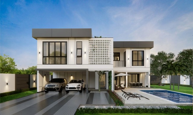 Modern Pool Villa ใกล้เมืองเชียงใหม่  หางดง บ้านพูลวิลล่าหรู สไตล์โมเดิร์น ท่ามกลางธรรมชาติและความสะดวกสบายราคาเริ่มต้น 16.xx ล้านบาท ทำเลศักยภาพ: ต.สันผักหวาน อ.หางดง จ.เชียงใหม่ใกล้ แมคโคร / บิ๊กซี เพียง 10 นาทีCentral Airport Plaza เพียง 10 นาทีสนามบินนานาชาติเชียงใหม่ 20 นาทีรายละเอียดตัวบ้านขนาดที่ดิน: 131.8 ตร.วาพื้นที่ใช้สอย: 307.21 ตร.ม.4 ห้องนอน4 ห้องน้ำพื้นที่นั่งเล่นและรับแขกกว้างขวางสร