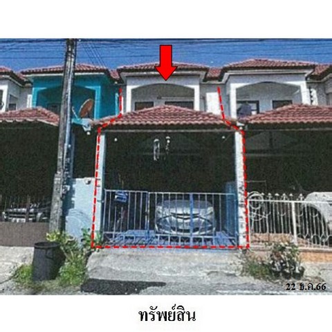 ขายทาวน์เฮ้าสโครงการ สุขใจวิลล่า 1 ศุขประยูร(ทล.315) ดอนหัวฬ่อ อำเภอ เมืองชลบุรี จังหวัด ชลบุรี