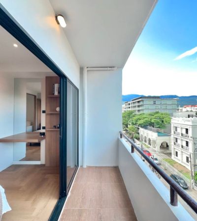 บุญมาศ คอนโด ใจกลาง ถ.นิมมาน ซอย 15  มี ระเบียงวิวเห็นดอยสุเทพ เฟอร์นิเจอร์-เครื่องใช้ไฟฟ้าครบ