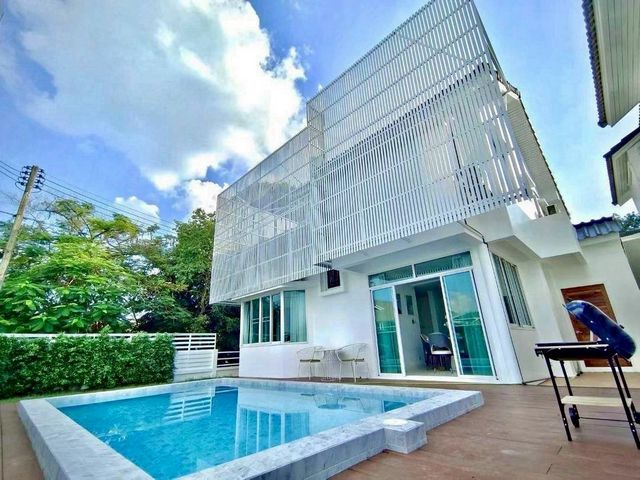 ให้เช่า 45,000 บาท/เดือน ขาย 6.5 ล้าน #โซนหางดง บ้านพูลวิลล่า ในโครงการหรู ใกล้เมืองเชียงใหม่ บ้านสวยพร้อมอยู่