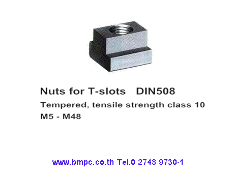 Spherical washer, conical washer, Mould Clamp, T-slot bolt, T-nut, Hook wrench, Heavy washer, Dished washer, Extension nut, collar nut