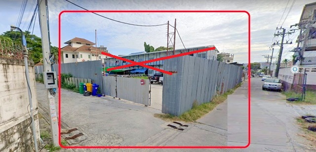 พร้อมล้อมรั้วบางนา-ตราด17-21 700ม. 350 ม. ให้เช่า ที่ดิน 265 ตร.วา 1060 ตรม.หลังเซ็นทรัล บางนา โลตัส อุดมสุข40-44  