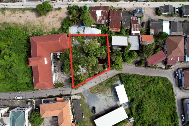 ขายที่ดินพัทยากลาง | ใกล้ถนนสายสุขุมวิท กว้าง 194 ม. บางละมุง  ชลบุรี