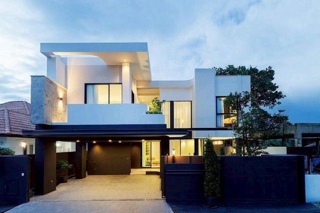 พูลวิลล่าหลังใหญ่ สไตล์โมเดิร์นสุดหรู โครงการ กุลพันธ์วิลล์9 หางดง 