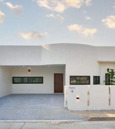 บ้านแฝดชั้นเดียว มีเพียง 1 หลัง บ้านสไตล์กรีกเมดิเตอร์เรเนียน ใกล้กาดฝรั่ง หรูเกินราคา อยู่เองก็ดี ปล่อยเช่าก็ปัง!