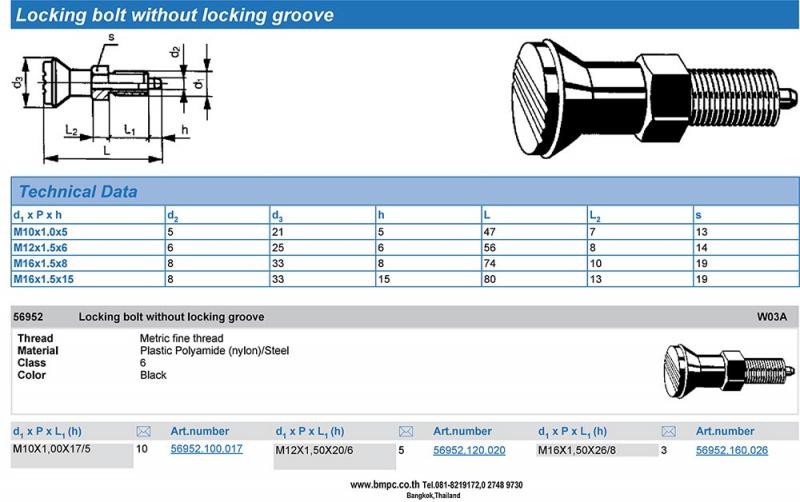 Metric Index plunger, รับซ่อมเกลียวเตรื่องจักร, Amecoil