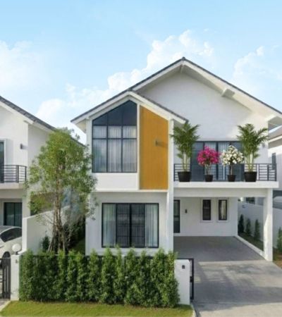 บ้านใหม่หลังใหญ่ ใกล้กาดฝรั่ง ในโครงการธารธารา Tantara (หางดง) บ้านสไตล์ ญี่ปุ่น โมเดิร์น เฟอร์นิเจอร์