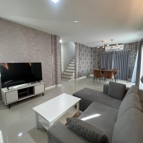 บ้านใหม่พร้อมเช่า เฟอร์นิเจอร์ครบ 3นอน โครงการหมู่บ้าน แกรนด์ พลีโน่ เมกา บางนา ใกล้เมกาบางนา