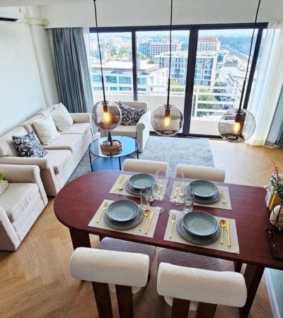 ชมดอยคอนโด Duplex 2 ชั้น ห้องใหญ่มาก ห้องนั่งเล่นเพดานสูง วิวดอยสุเทพ แบบพาโนรามา ทั้งเมืองเชียงใหม่ + ดอยสุเทพ