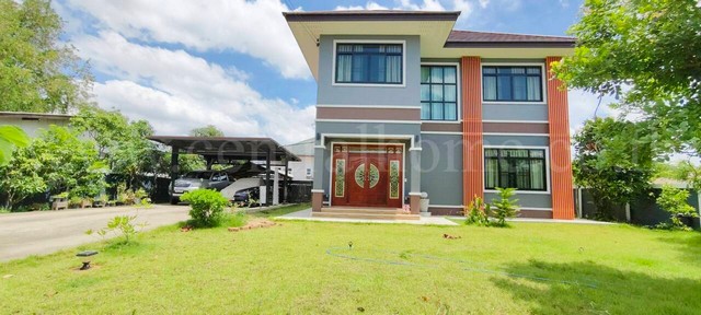 ลดราคาด่วน บ้านเดี่ยว 214 ตร.วา ถนนคลาสเดย์ สามพราน นครปฐม ทำเลดี